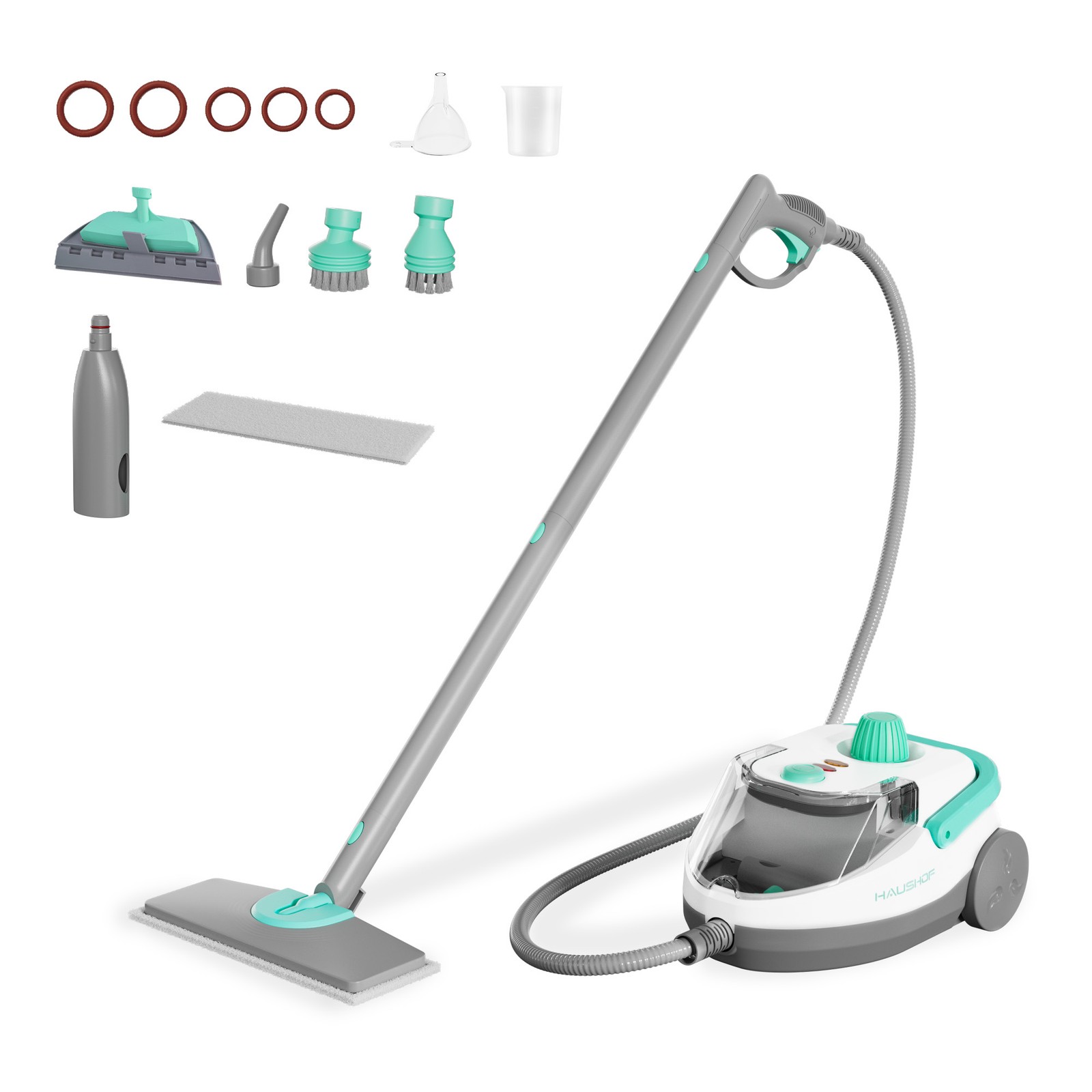 HAUSHOF 1500W High Pressure Steam Cleaner Steambot Multipurpose Cleaning Machine