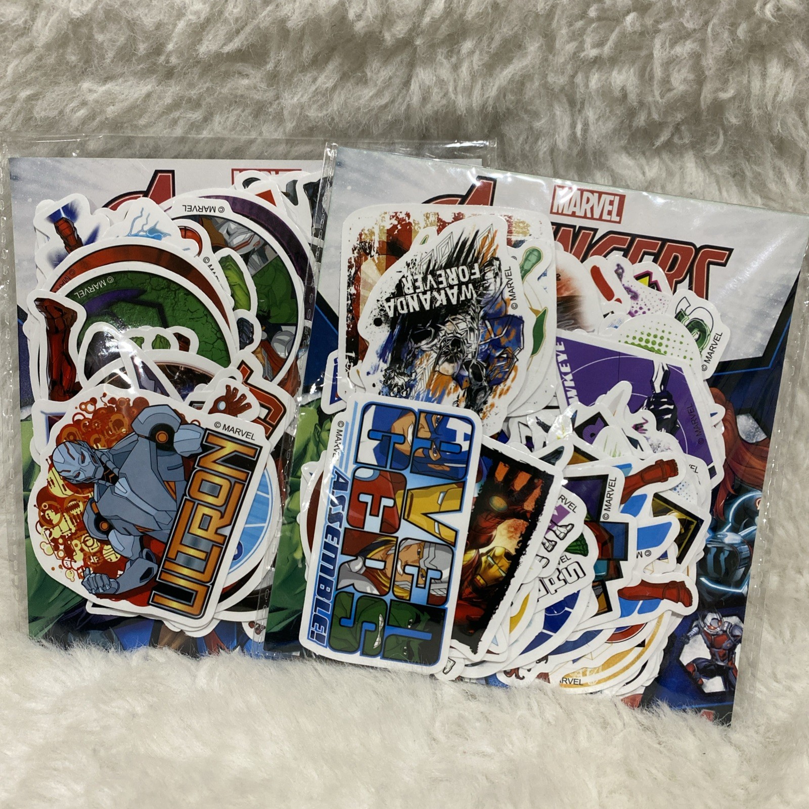 100pc Random DC Marvel Comic Book Superhero Laptop/PC Skateboard Sticker Pack