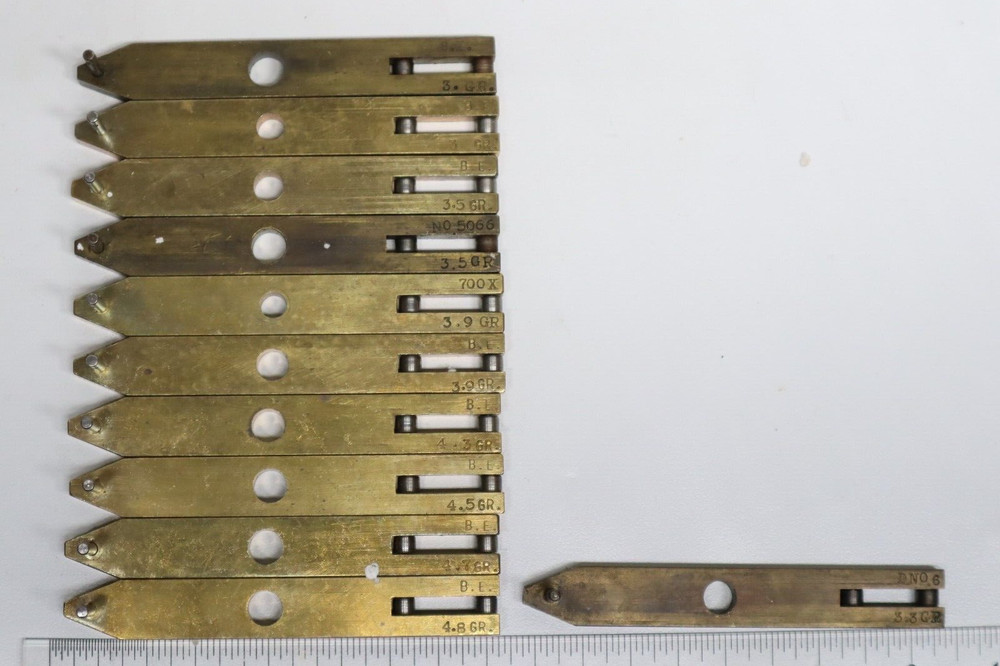 Star Machine Works Reloading Powder Press Charge Bar Brass - PICK ONE - READ