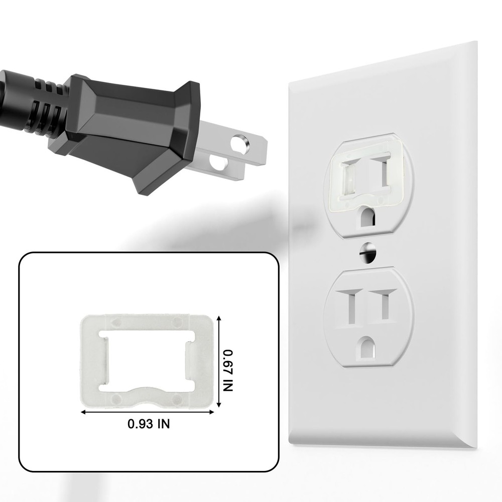 30 Pack Secure Plug Lock for Loose Outlets, Plastic Socket Tightener Insert -...