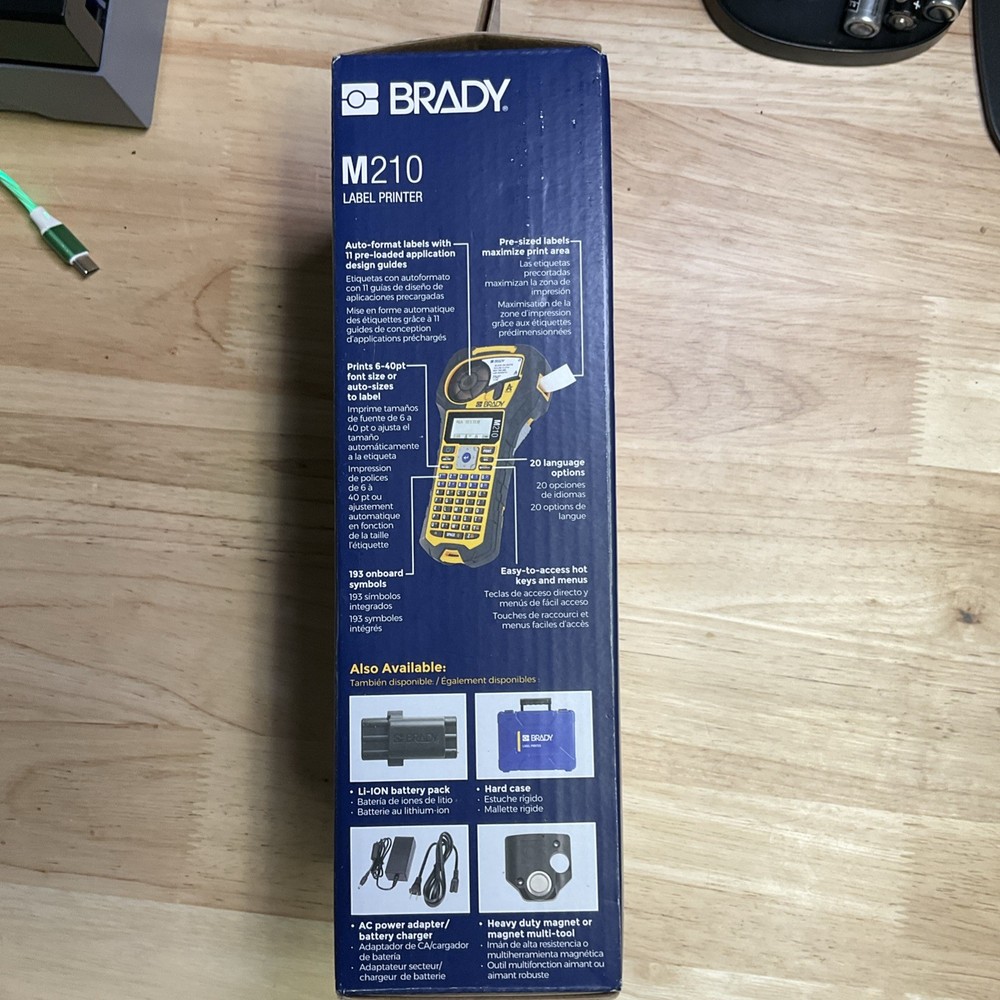 Brady M210 Handheld Label Maker - Black/Yellow