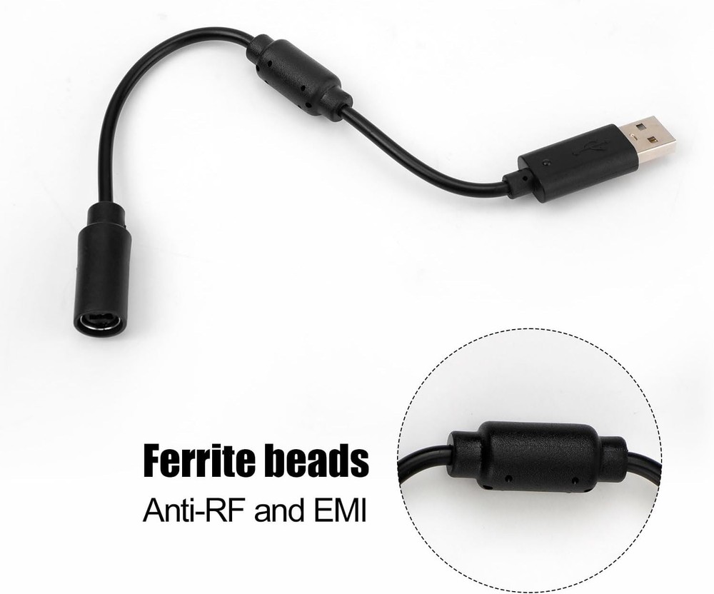 USB Breakaway Cable Compatible with Logitech G920, Ferrari 458 Fast Data Transmi