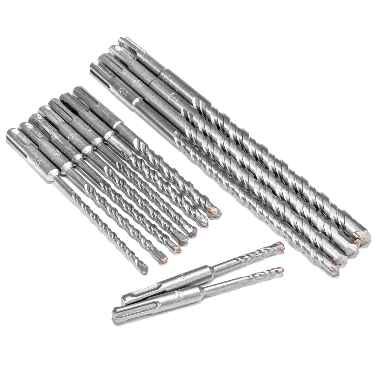 17PC Drill Bits & Chisel SDS PLUS Rotary Hammer BIt Set Fits Bosch & Hilti Plus