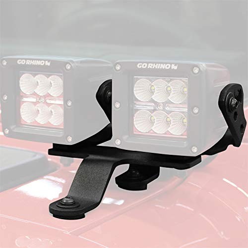 ! Dual Cube 3" x 3" Windshield Cowl Light Mount Kit. Includes two mounting