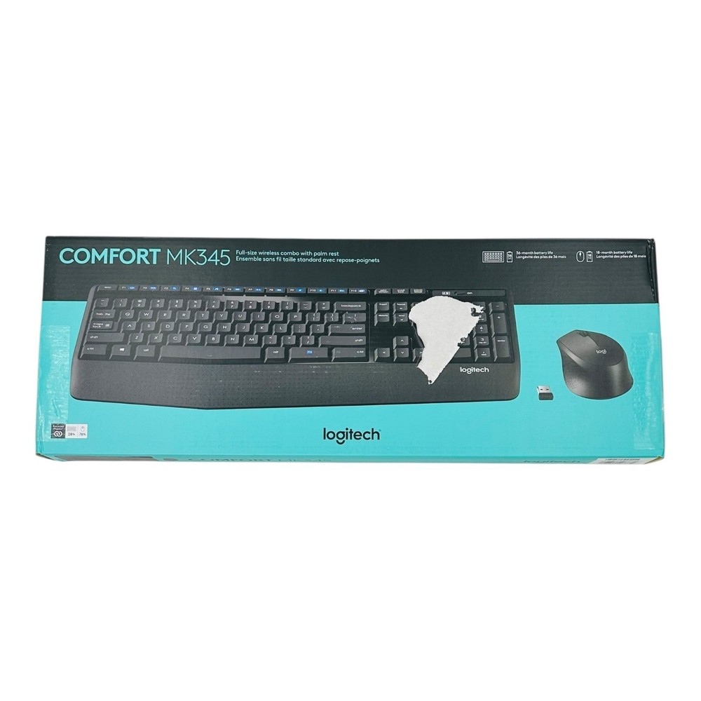 Logitech Comfort MK345 Full Size Wireless Keyboard & Mouse Combo