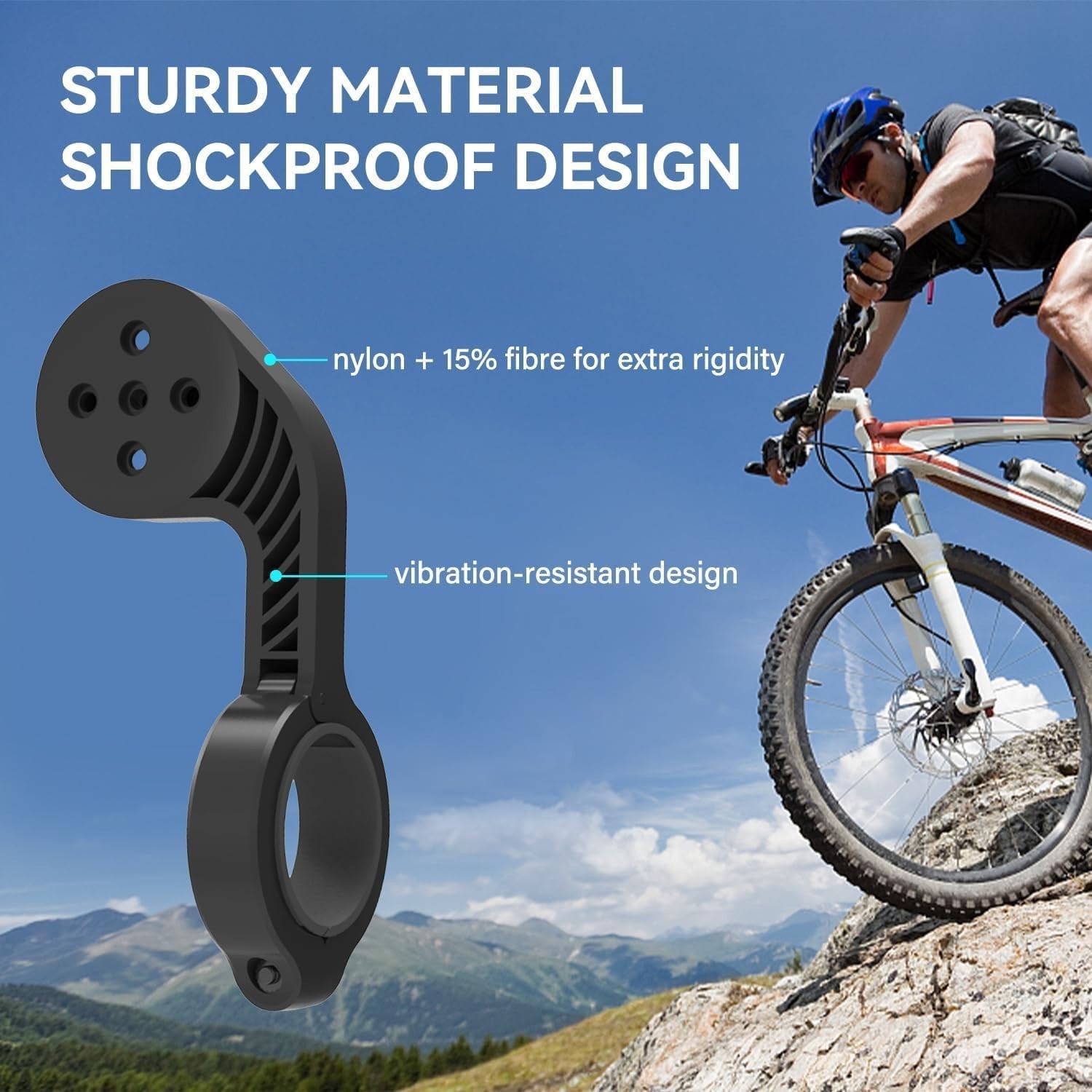 CYCPLUS Cycling Out Front Bike Mount Designed for All Cycling Computer