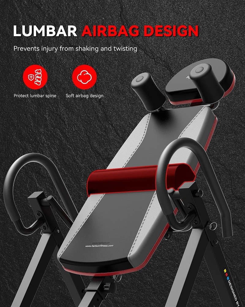 HARISON Inversion Table for Back Pain Relief - Decompression Back Stretcher