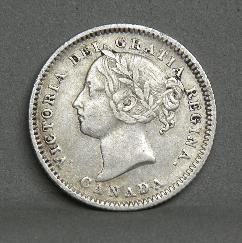 1881-H CANADA 10 CENTS, (PT4-31)