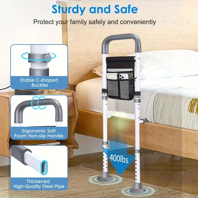 Bed Rails for Elderly Adults, Bed Rails for Seniors with Motion Sensor Light