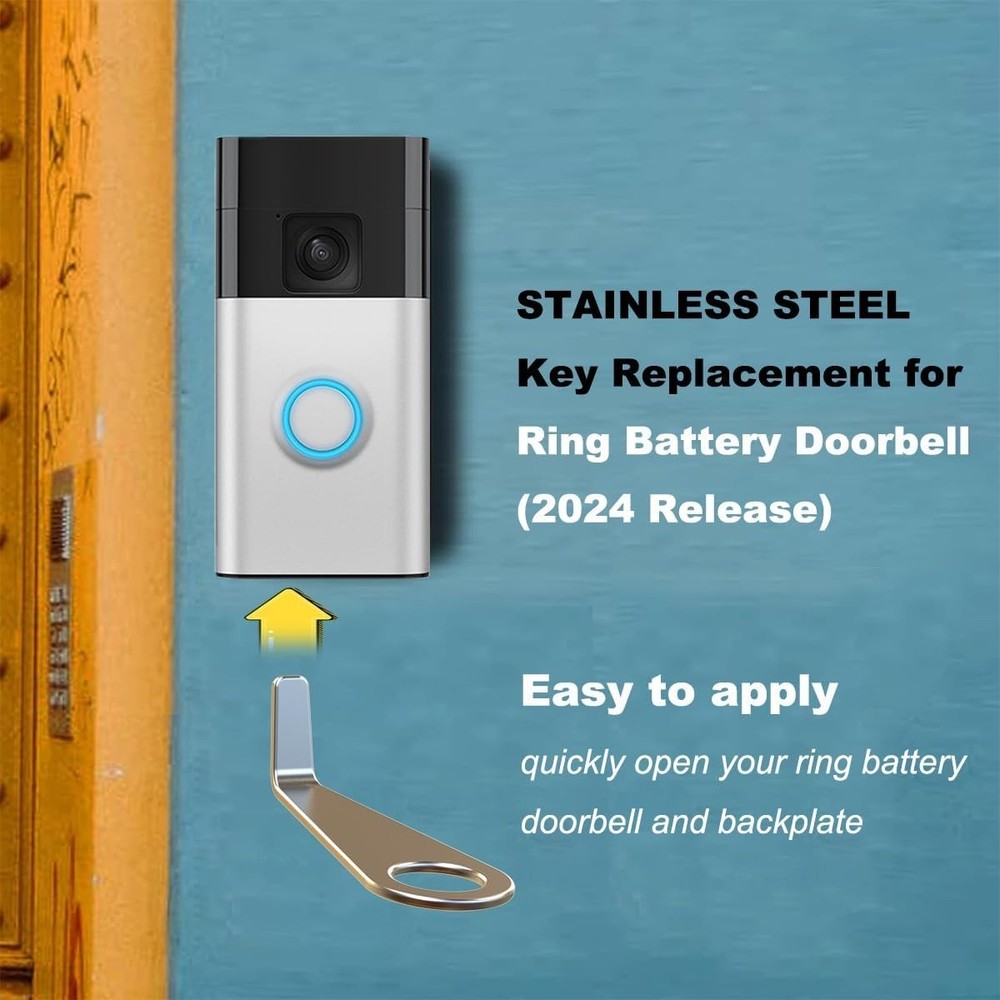Ring Video Doorbell Key Replacement Tool - Secure 2-Pack for Easy Battery Access