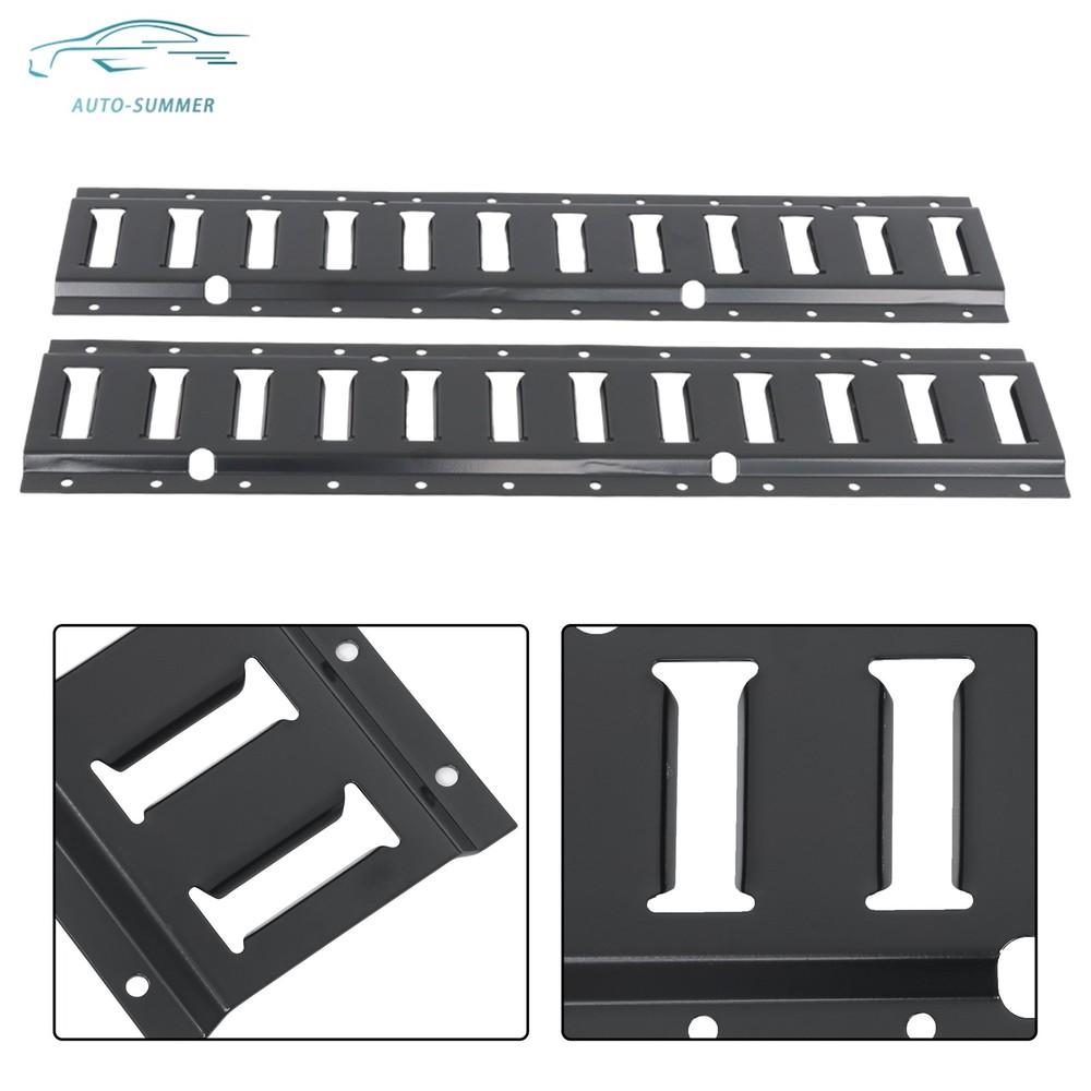 Durable 8 Pack 2' E Track Tie Down Rail Syste Portable Multi Purpose Black New