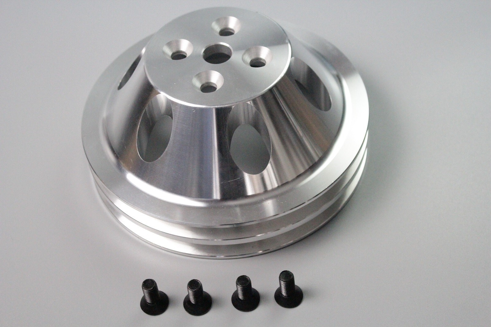 Chevy SBC 350 Billet Aluminum Long Water Pump Lwp 2 Groove Water Pump Pulley