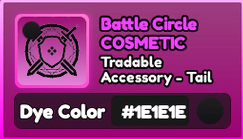 World Zero WZ - COSMETICS - #1E1E1E (BLACK) - ACCESSORY - TAIL