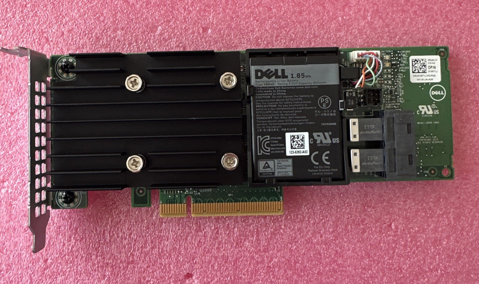 Dell 1M71J✅PERC H740P 12Gb/s SAS Raid Controller Card with Battery✅LOW Profile
