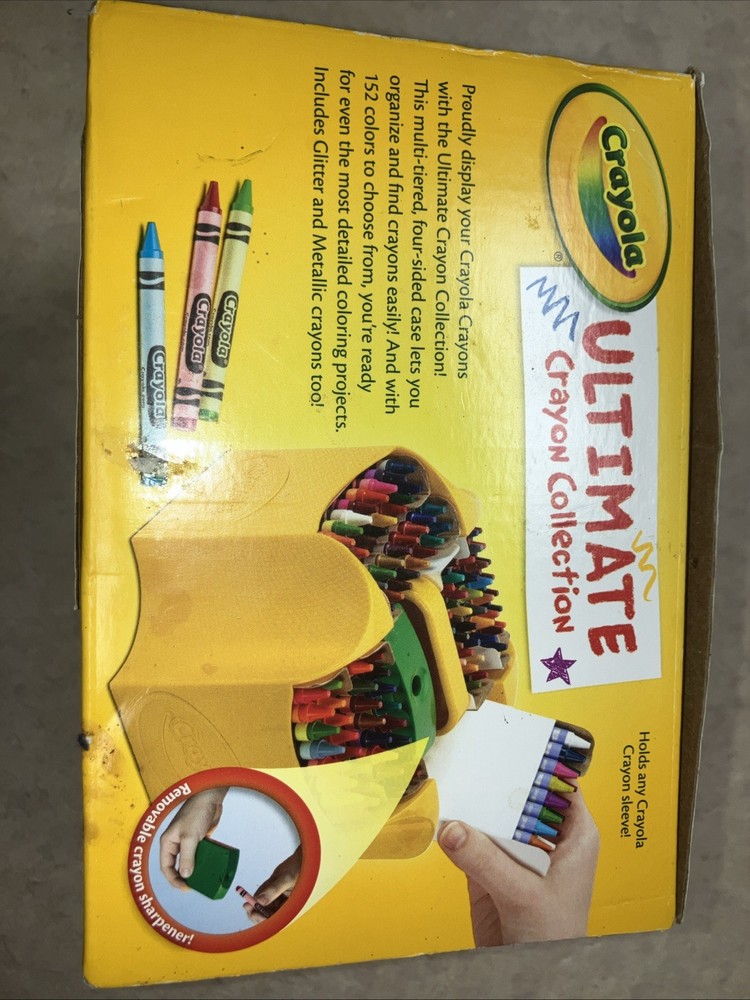 Crayola 152-Count Ultimate Crayon Collection Holder Sharpener Art Coloring
