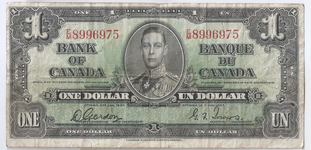 Canada 1 dollar 1937