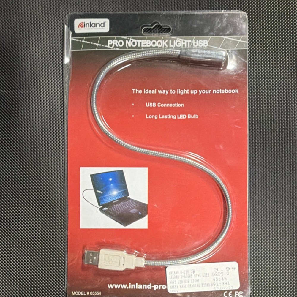 inland Pro Notebook Light USB LED Model 05554