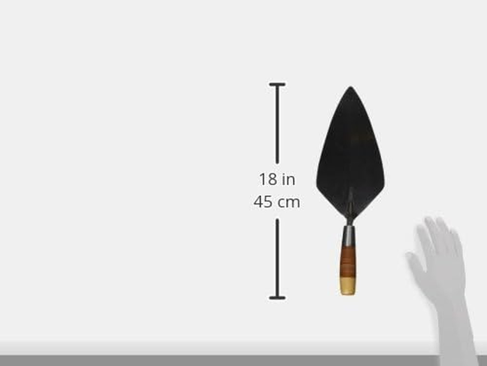 11" London Brick Trowel - Comfortable Leather Handle for Durable Performance
