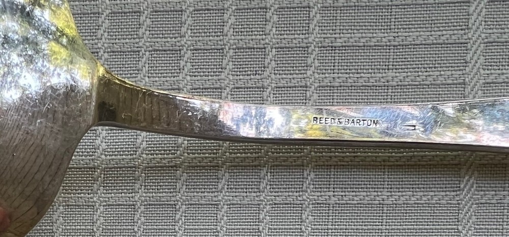 Reed & Barton Silverplate Epicure Salad Serving Set Spoon and Fork