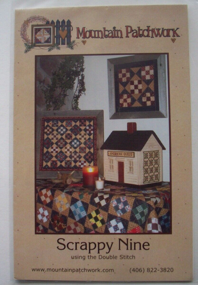 Scrappy Nine using Double stitch pieced quilt pattern *G