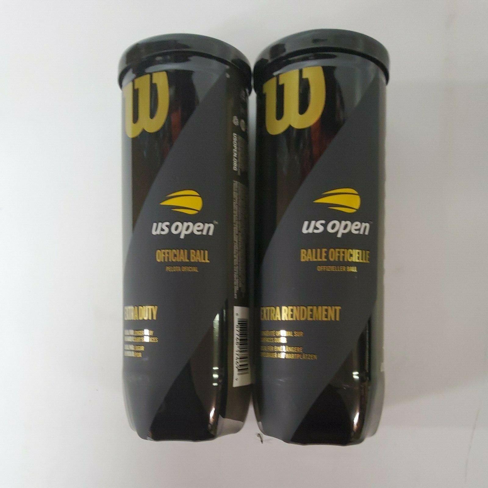 Pack of 4 Official Wilson Premium Us Open Tennis Balls Extra Duty Sealed 12 ball
