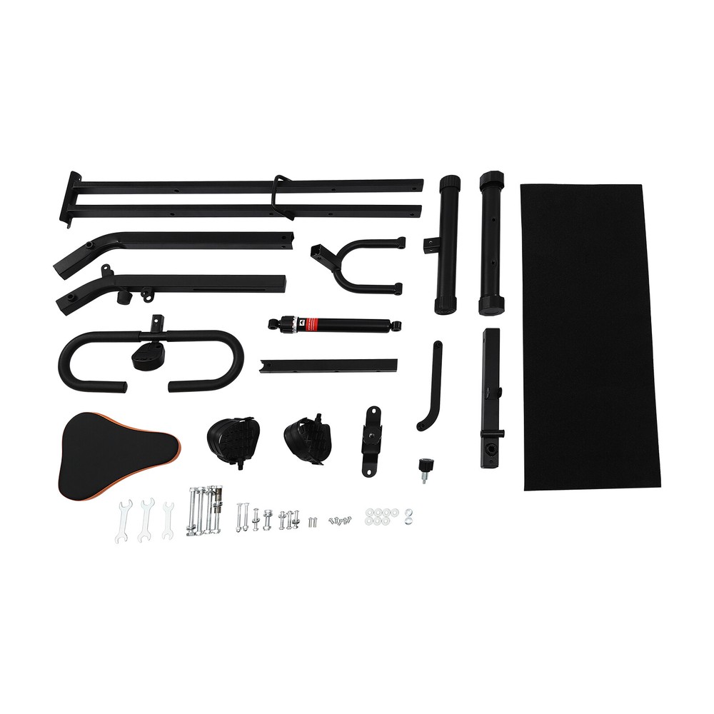 264 lbs Adjustable Squat Machine Trainer Rowing Machine For Ab Workout Glutes