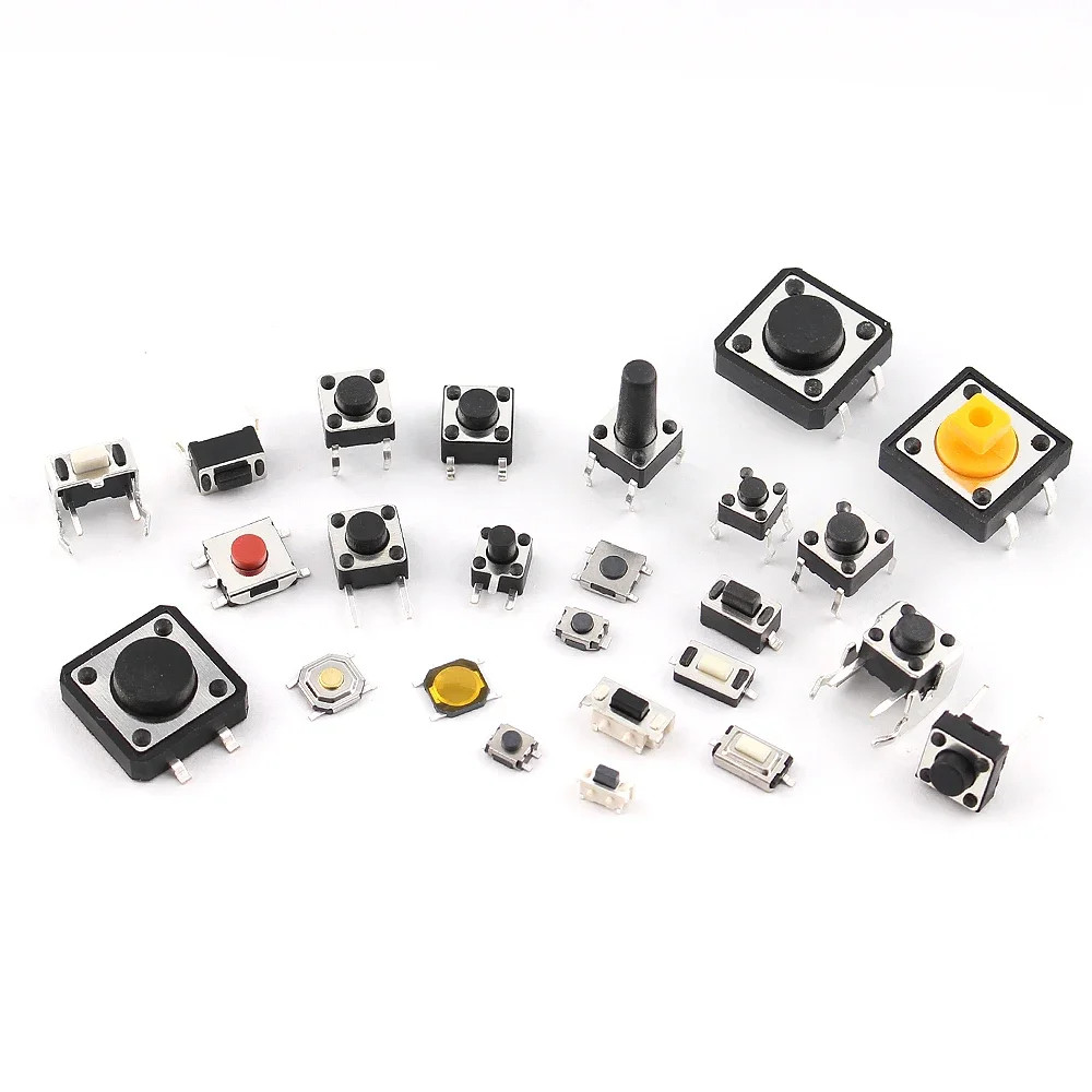 125/140PC Micro Momentary Tactile Switch SMD & DIP Touch Push Button Tact Switch
