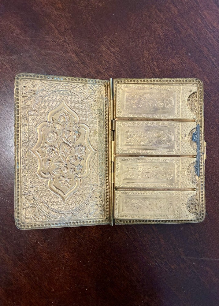 Antique Folding Needle Case Dated 1869 William Lewis Redditch