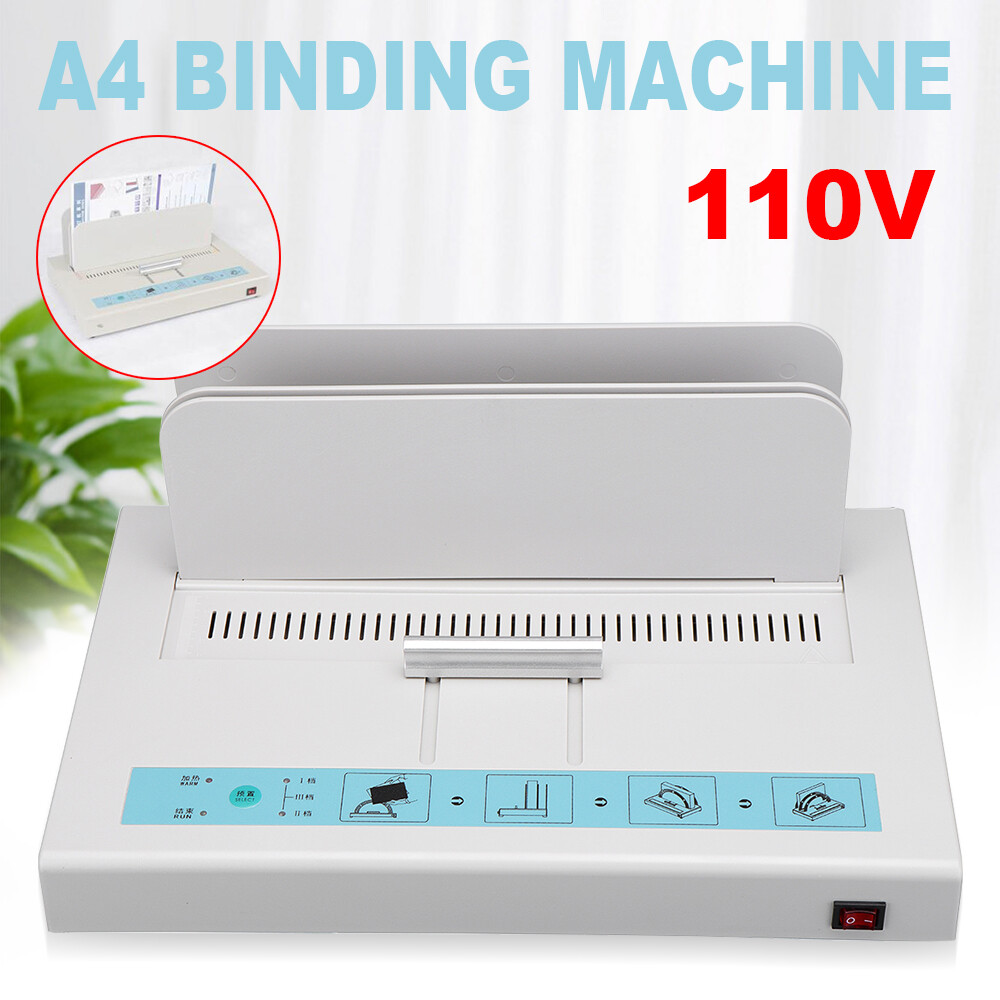 Thermal Binding Machine, 110V Hot Glue Binding Machine A4 Document Heat Binder