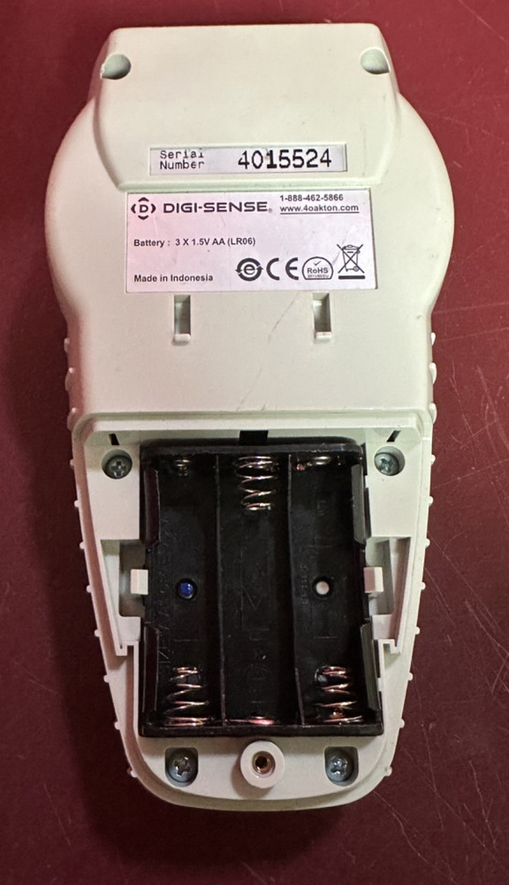 AS IS POWERS ON Digi-Sense 91428-05 Single-Input Thermistor Meter