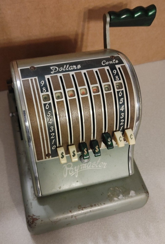 The Paymaster Complete Check Writer Machine SERIES S-600 Vintage