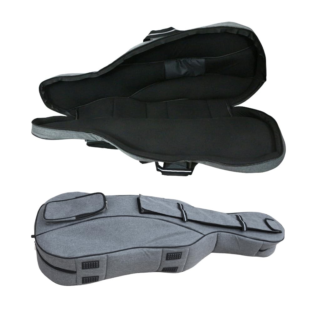 Cello case 4/4 Thickened Soft Bag Cello Gig Bag with Multiple Pockets & Handl...