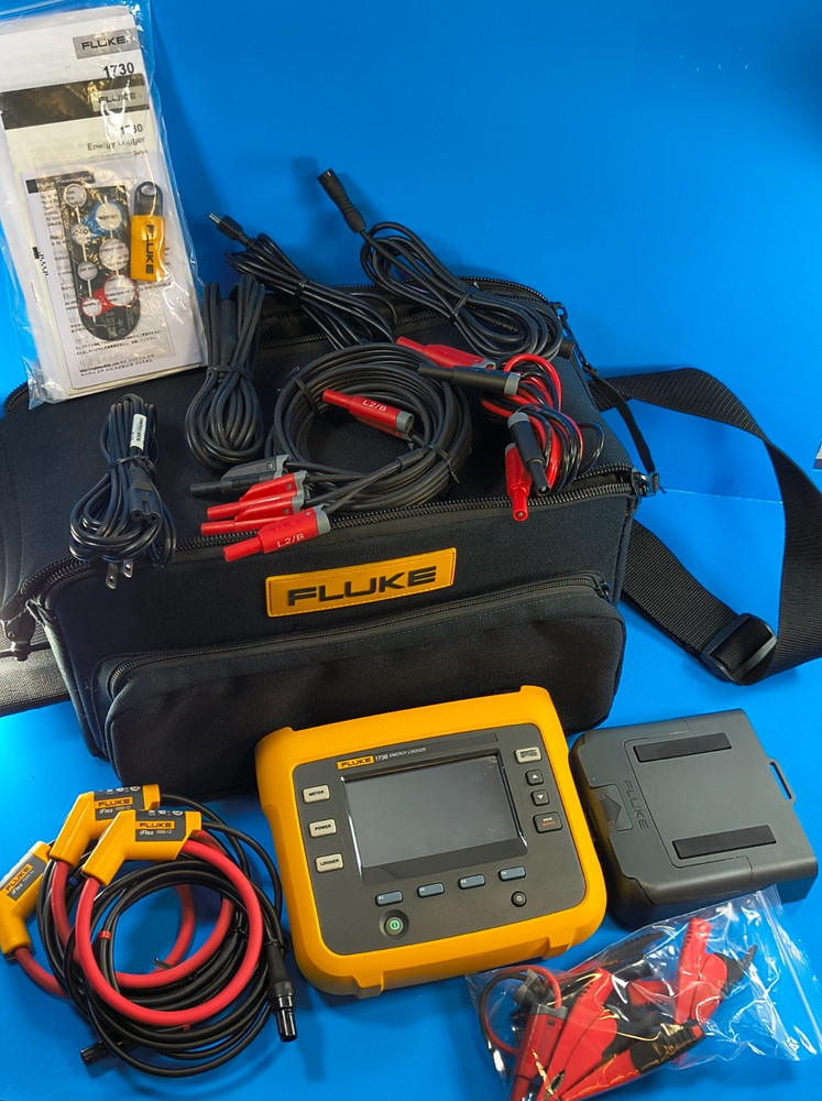 Fluke 1730 Three 3 Phase Power Quality Energy Logger Analyzer Pristine!