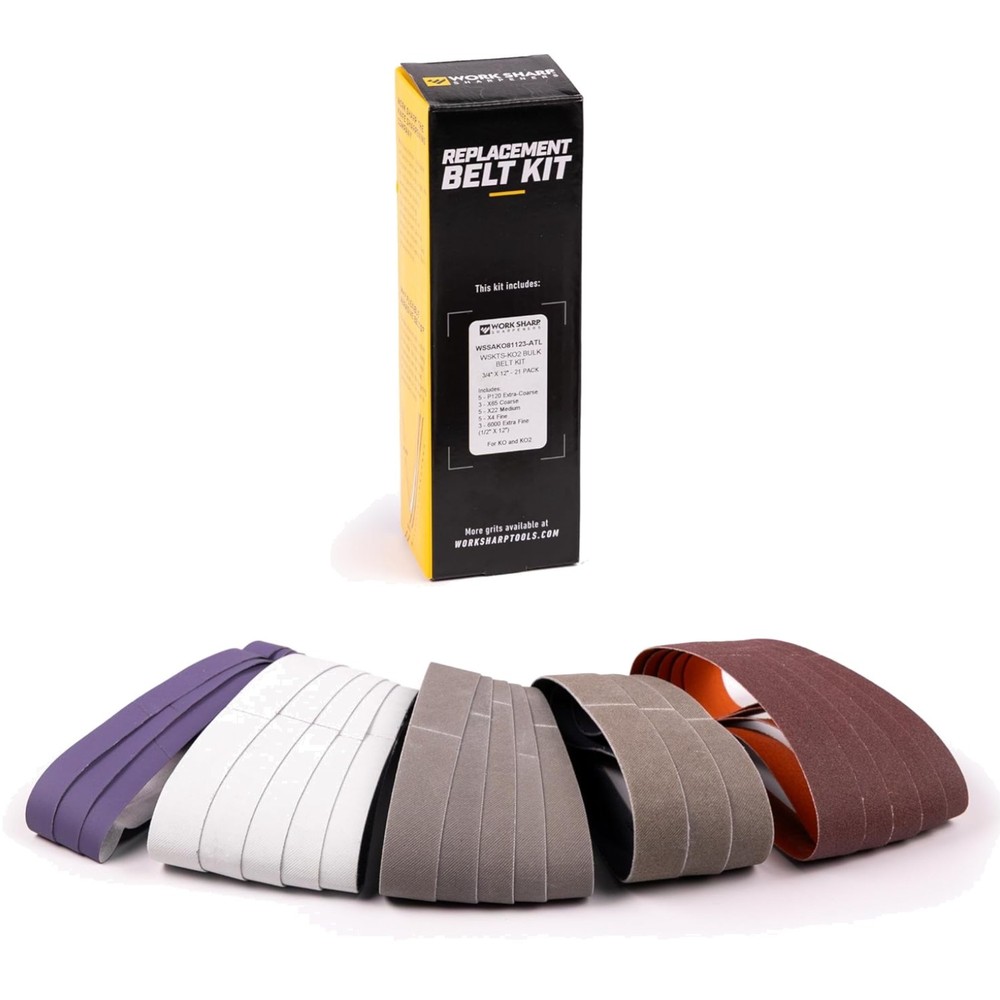 Bulk Bundle Value Pack, Ken Onion Replacement Abrasive Belt Kit, 21 Assorted ...