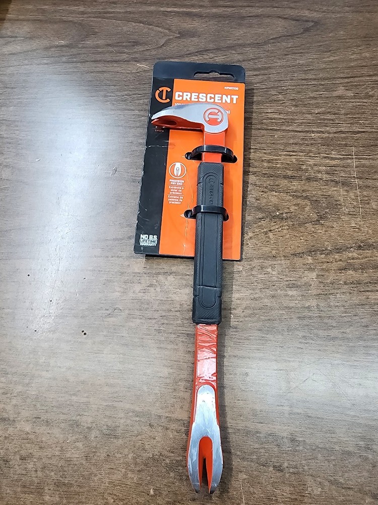 Crescent 10" Rubber Handle Nail Puller Pry Bar NPWC10G