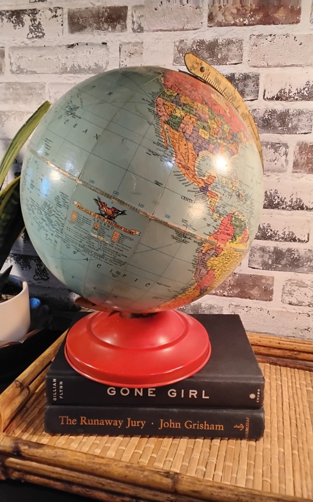 Vintage 1950's Replogle Reference 10 Inch World Globe