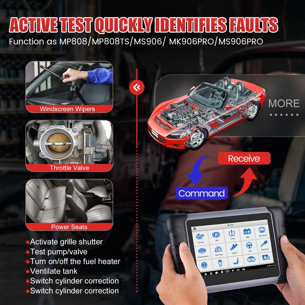 Autel MaxiCOM MK808S MK808Z Diagnostic Tablet with Android 11 Operating System