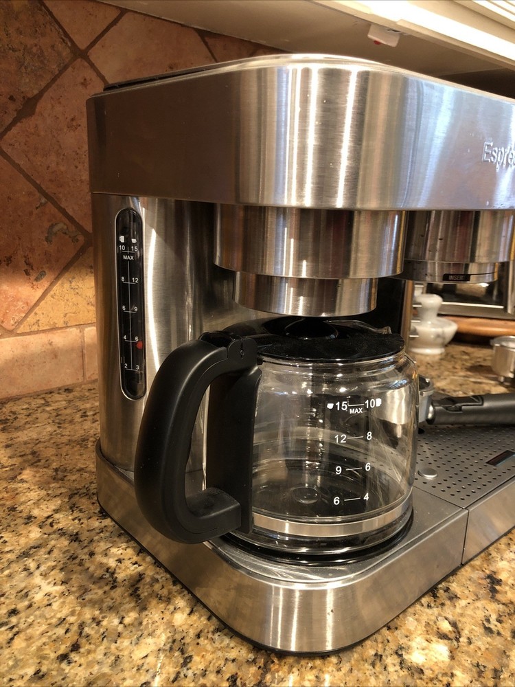 Espressione Combination Coffee & Espresso Maker Stainless Steel EM-1040