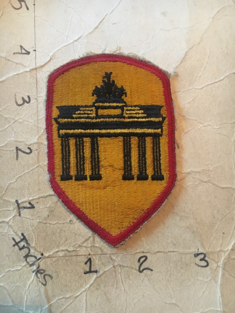 WW2 to Korea era US Army Berlin District Ground Unit c/e patch 9/20/25CC no glow