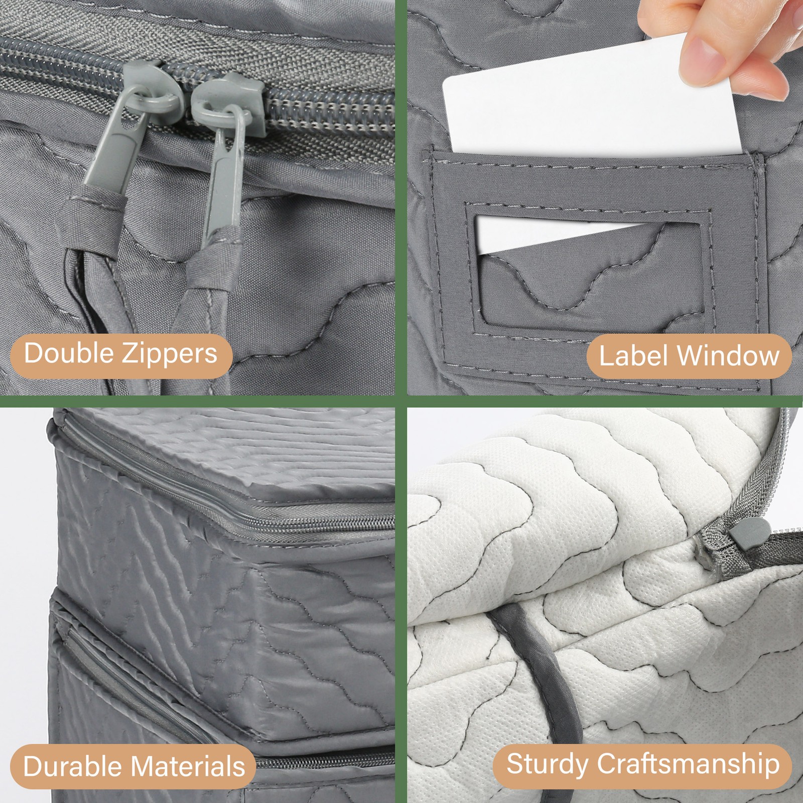 China Storage Containers Quilted 5 Piece Set Chinaware Dinnerware Storage Case