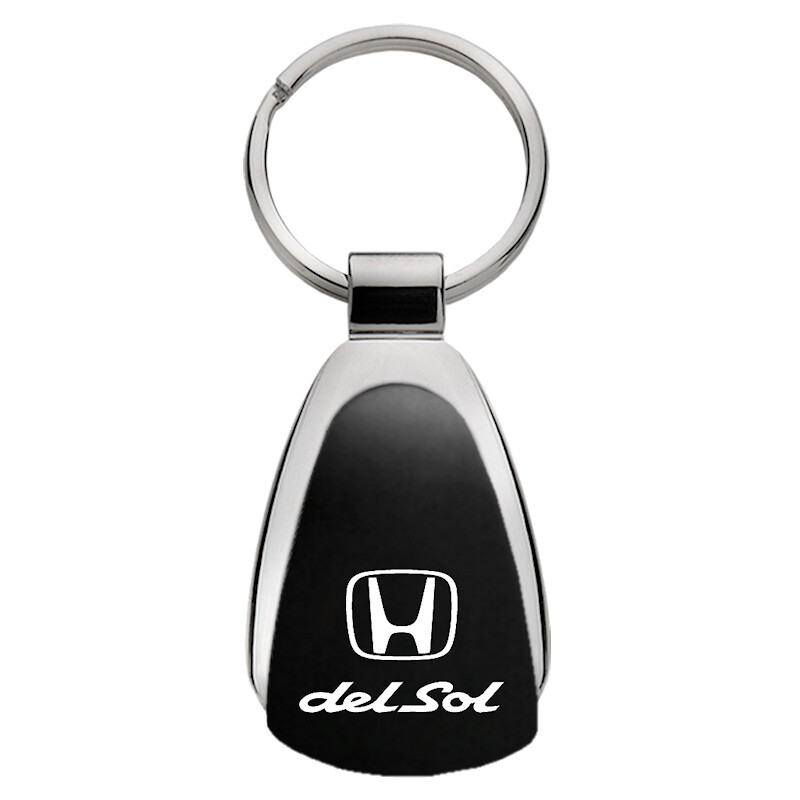 Honda Del Sol Tear Drop Key Ring (Black)