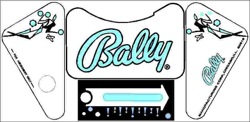 Hocus Pocus Pinball Machine Apron Decal Set