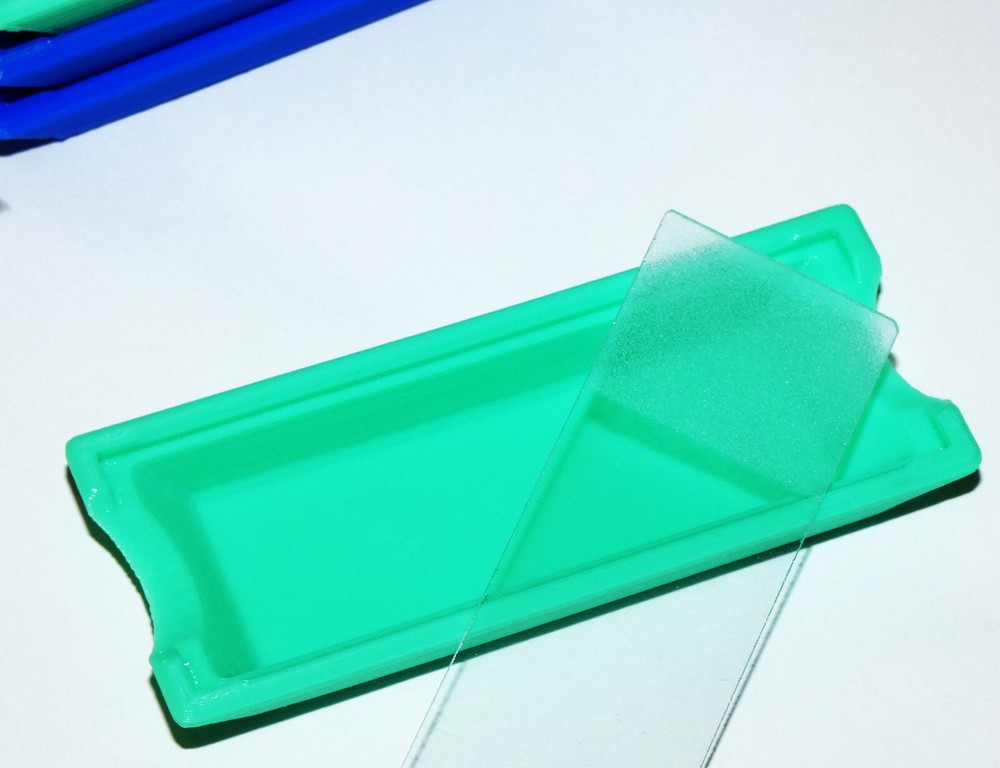 Horizontal Microscope Slides Stand Rest Stain Staining Rack Holder Dry Drying