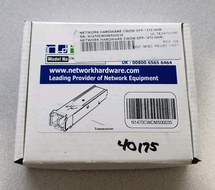 Network Hardware CWDM-SFP-1470-NHR 1000BASE-CWDM Transceiver