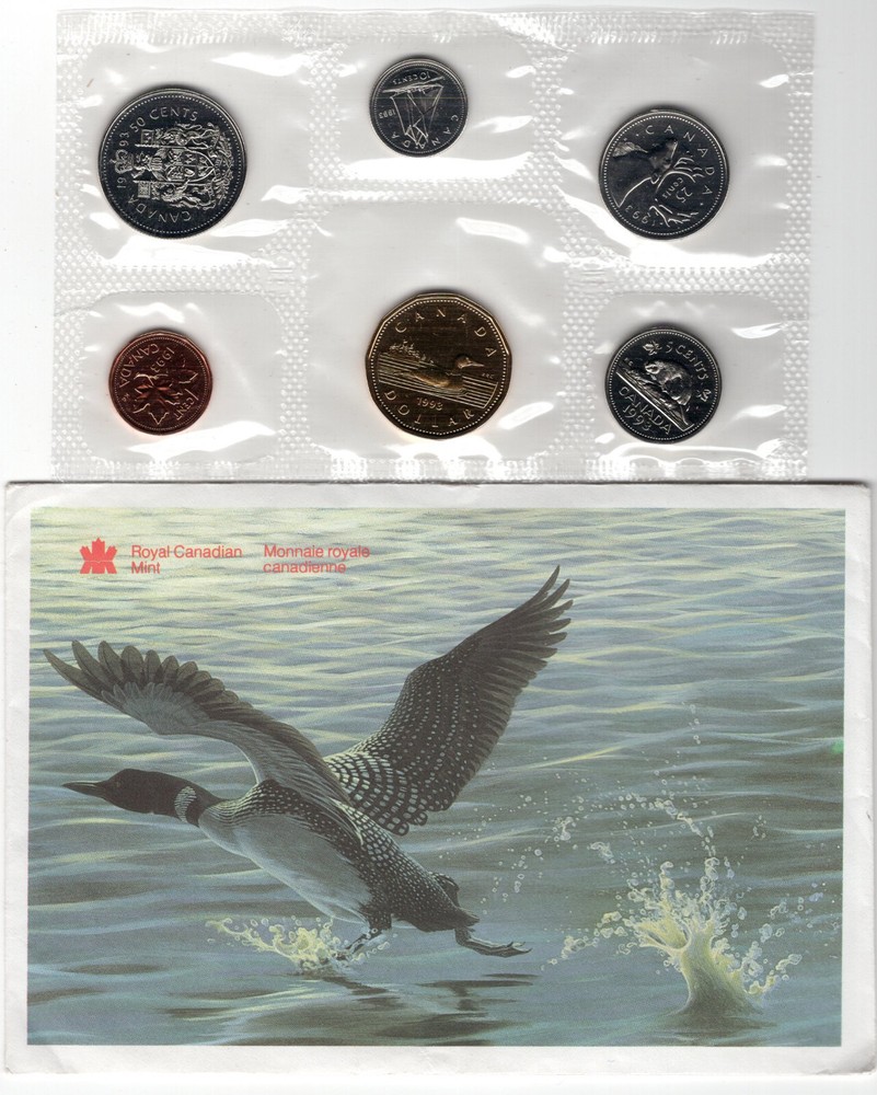 Canada 1993 Proof Like Coin Set PL COA Envelope