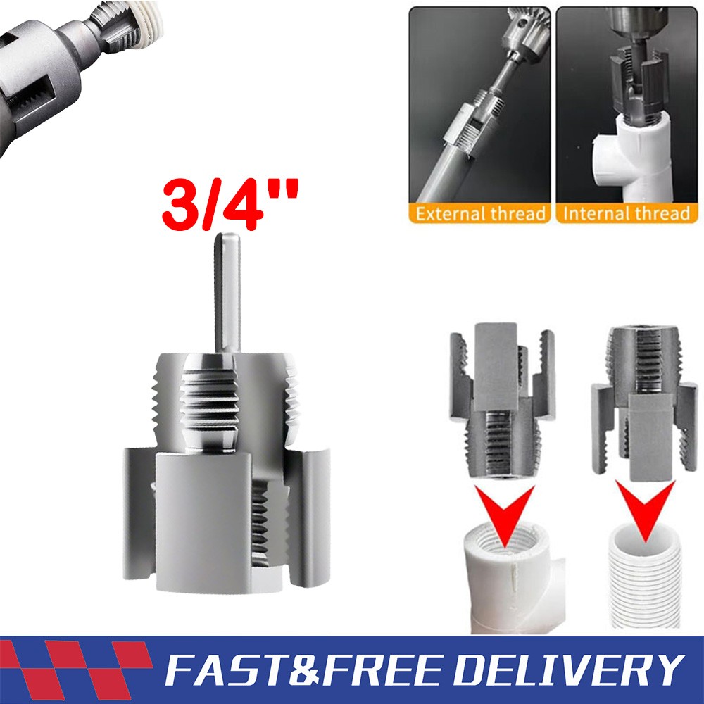 Integrated Internal & External Pipe ThreadingTool, PVC Pipe -Threader Kit