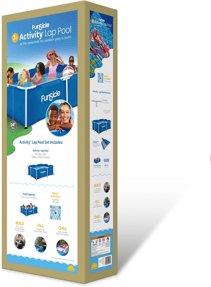 Funsicle 7' x 5' Above Ground Activity Pool with Smartconnect Technology