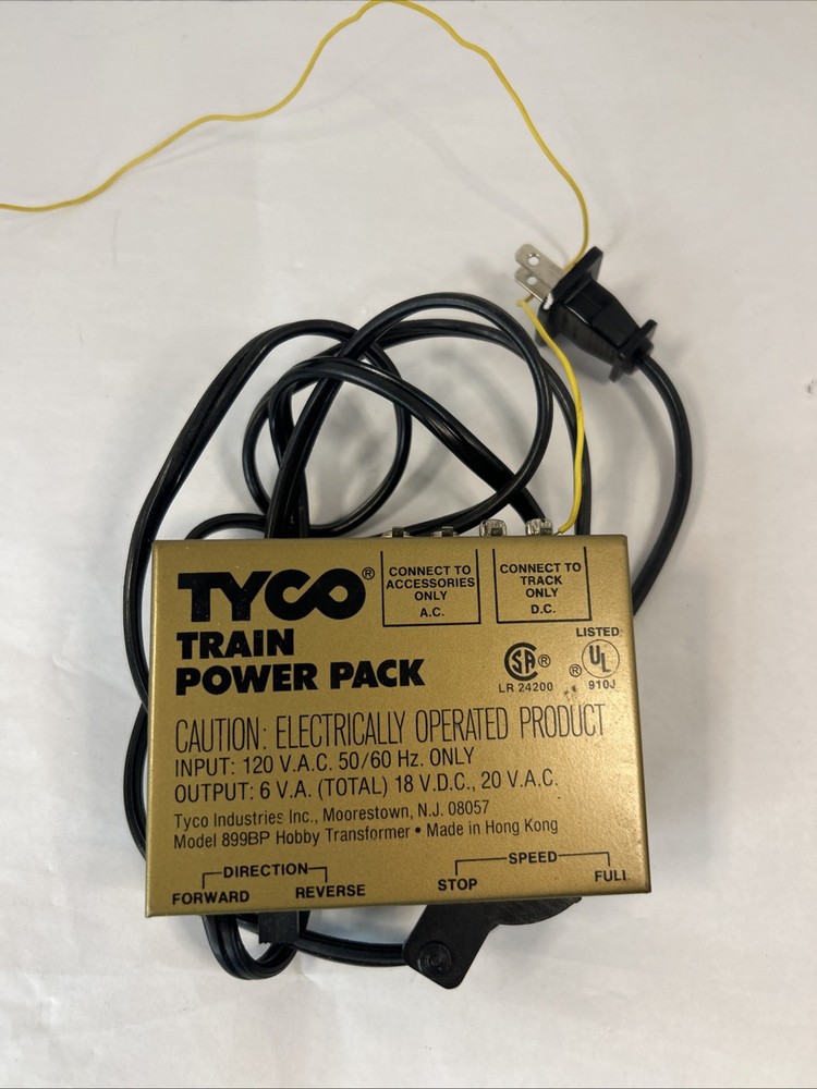 Tyco HO Train Electric Power Pack. No. 899BP Untested