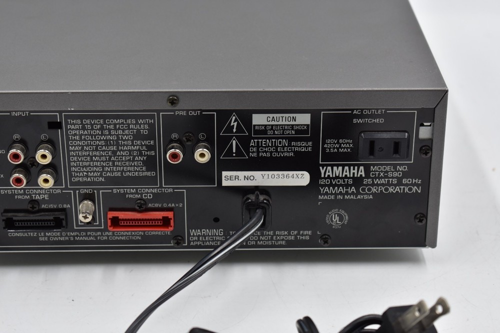 Yamaha CTX-S90 PreAmp DISPLAY NOT WORKING