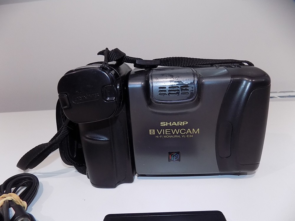 Sharp VL-E34 Viewcam Hi-Fi Monaural Camera Bundle UNTESTED Sold as Spares/Parts